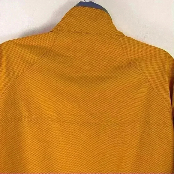 Koppen Orange Textured Full Zip Lightweight Cool Weather Jacket - Picture 7 of 11